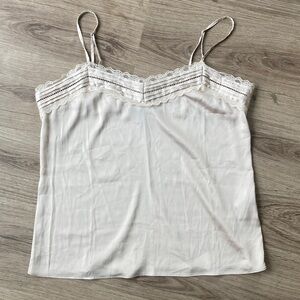 WHBM Champagne Lace Cami Size Medium